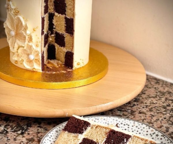 Checkerboard cake