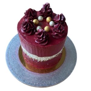 Three layer birthday cake
