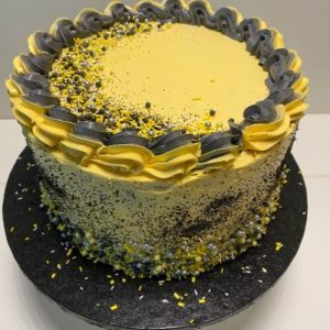 Triple layers orange cake